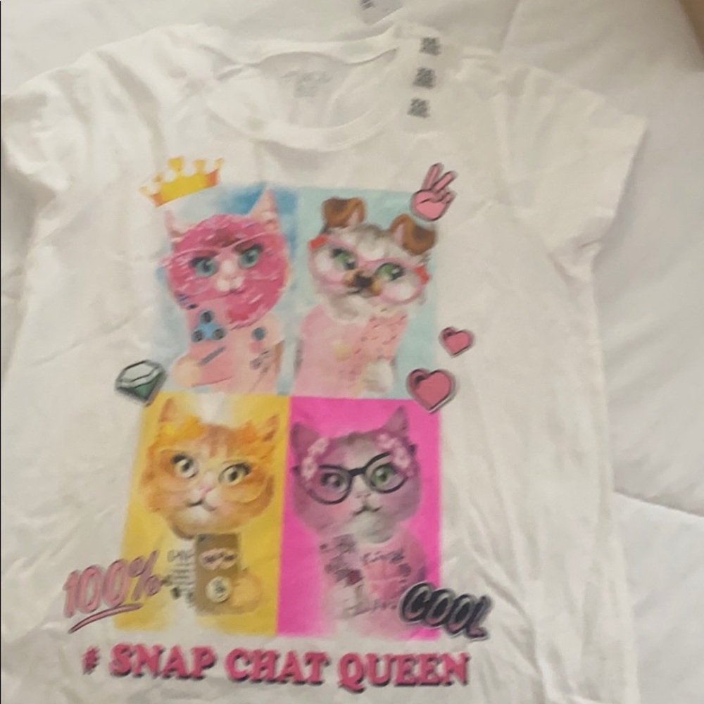 NEW WITH TAGS- Children’s girl’s place cat shirt.